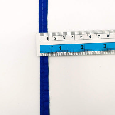 3 Yards, 5mm Flanged Insertion Piping on 10mm Band, Royal Blue Fabric Trim
